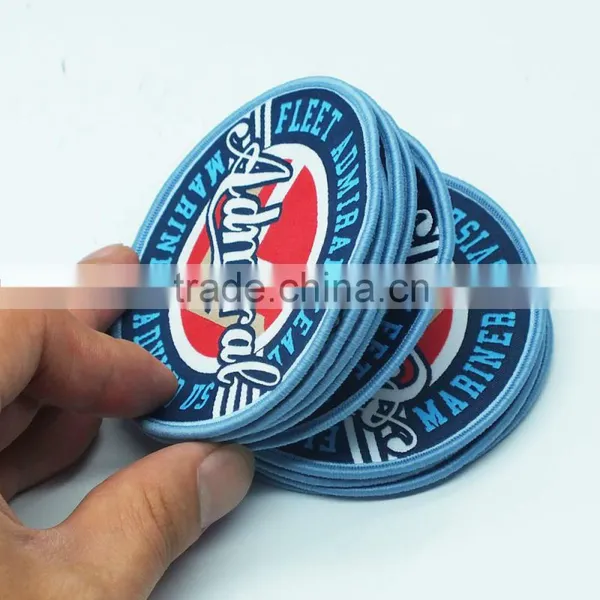 High Quality Customized Merrow Edge Woven Patches photo-3