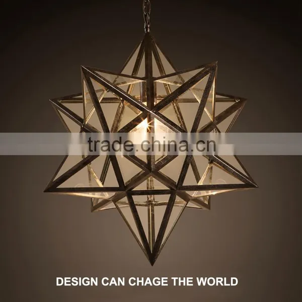 Antique Ancient Style Lamp Resin Glass Material Lighting Pendant Light photo-4