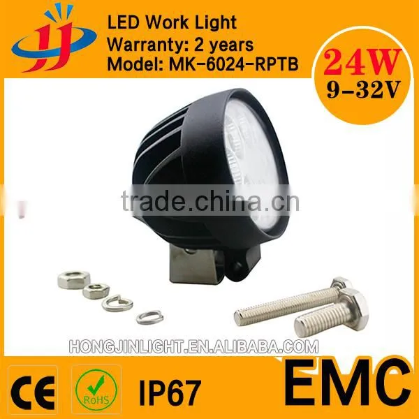 Wholesale Tractor Machine Square Offroad Oval 12 Volt LED Work Light 24w photo-2