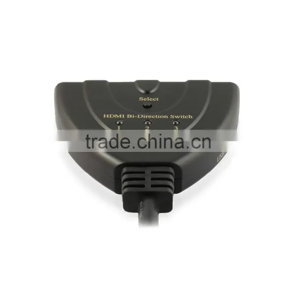Hot Video Player 4kx2k 3 Ports Bi-direction Hdmi Switch Splitter With Pigtail Cable photo-3