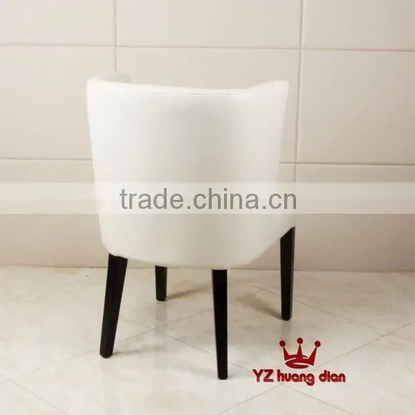White Color Simple Design Leather Restaurant Booth With Arm YA801 photo-2