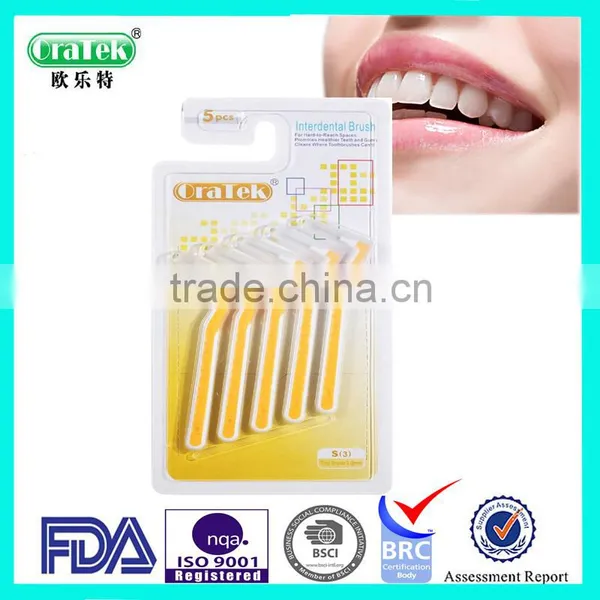 Soft Flexible Rubber Handle Interdental Cleaning Brush