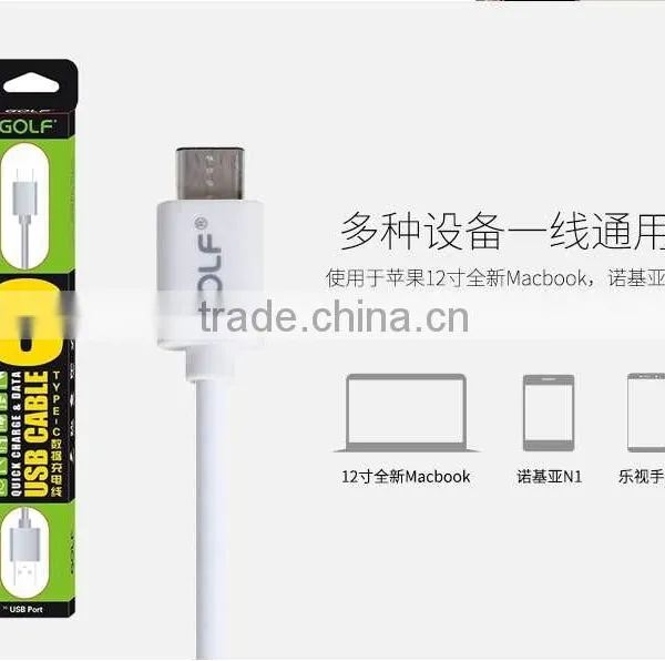 Original GOLF Type-C USB 2.0 Cable Quick Charger Sync Data Cable For Macbook/Nokia N1/OPPO X5/LeTV Phone photo-2