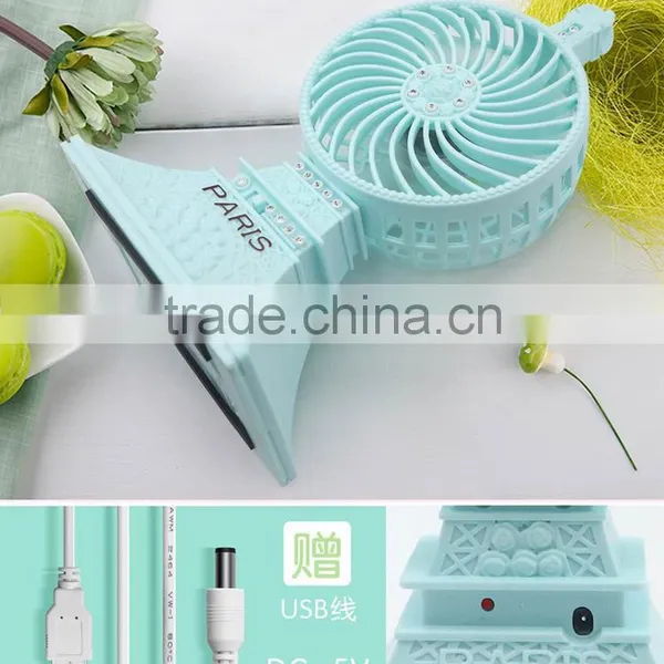 Cool Summer Fan Rechargeable USB Mini Fan Desk Pocket Mini photo-3