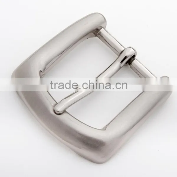 Wholesale Zinc Alloy Pin Brushed Silver Small Belt Buckles photo-3