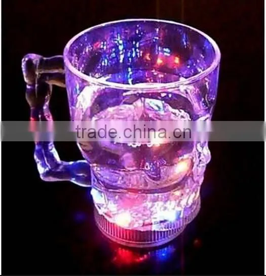 Creative LED Glowing Beer Cup / Skull Beer Mug Cup / Wine Beer Mug Cup photo-5