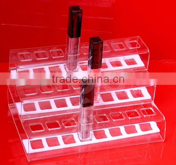 Factory Price Round Square 24 Holes Acrylic Lipstick Display Stand photo-3