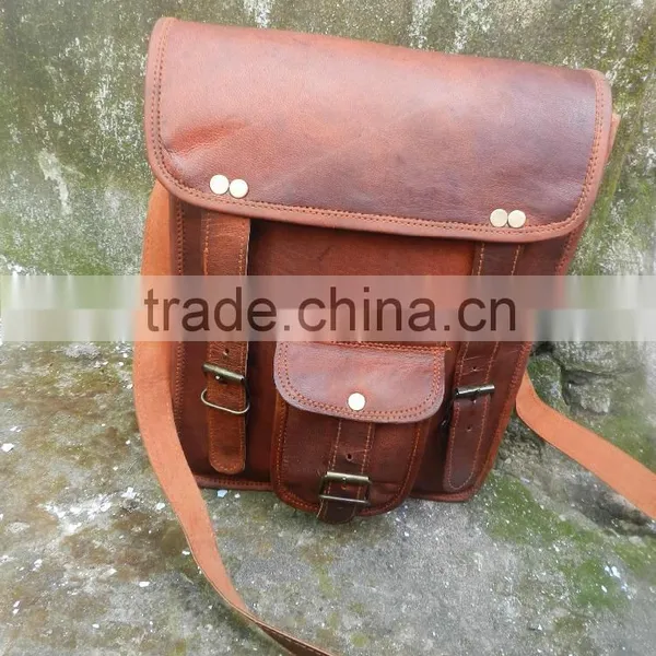 Genuine Leather Moroccan Indian Leather Messenger Bag photo-4