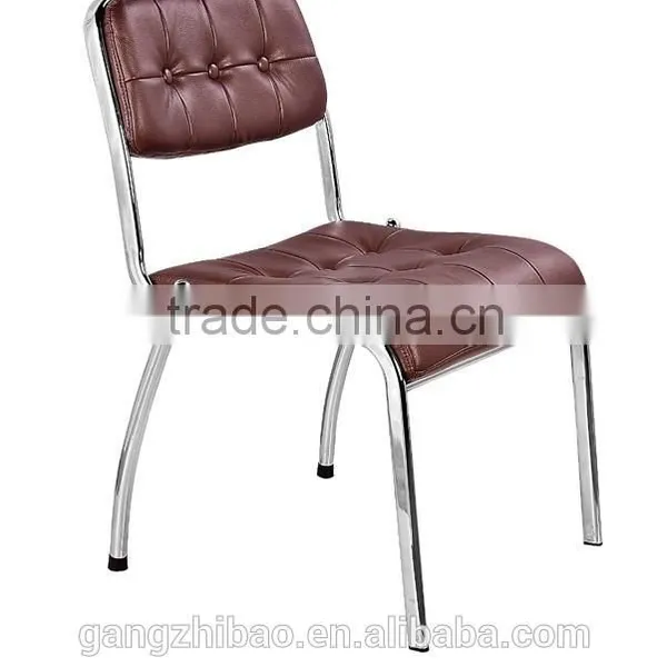 Leather Office Chair Reception no Arm Stackable Chair AH-20 photo-6