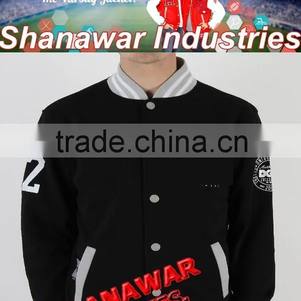 Varsity Jacket / Letterman Jackets / Baseball Jacket With Custom Embroidery Patches & Sizing