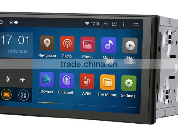 7 Inch High Quality Double Din FR FL RR RL Sub Woofer Audio Car Gps Dvd Player for Universal photo-2