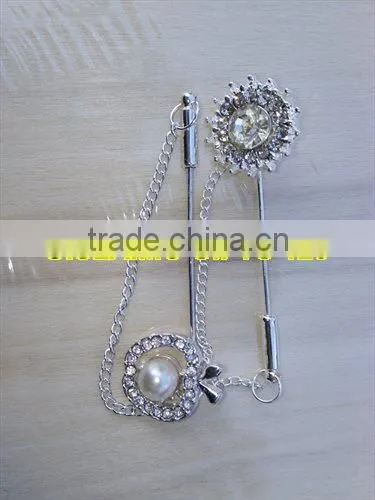 Hijab Pins- Scarf Pins Abaya -Nakab Pins-Islamic Pins-stone Dress Pins photo-3