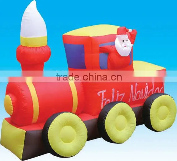 Inflatable Santa Claus on Train photo-2