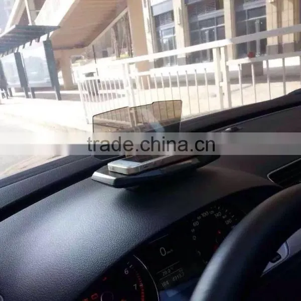 HUD Smart Phone Cradles Head up Display Safe Drive for GPS Navigation Reflect to the Mirror photo-3