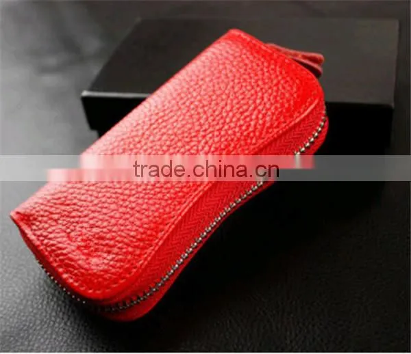 Boshiho Key Organizer Leather Key Case Zip photo-4