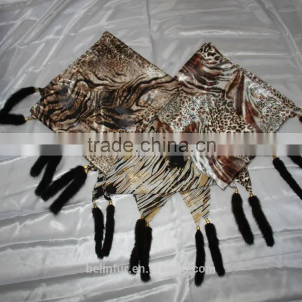 2015 Wholesale Warm Fur Fashion Personalized Real Fur Scarf photo-3