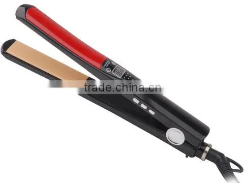 ceramic MCH heating Professional Hair Straightener Titanium LED Temp display