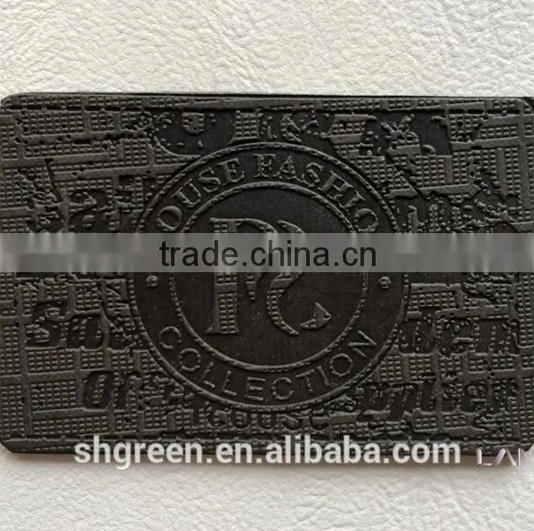 Men's Garment Black Leather Patch Manufacturer photo-6