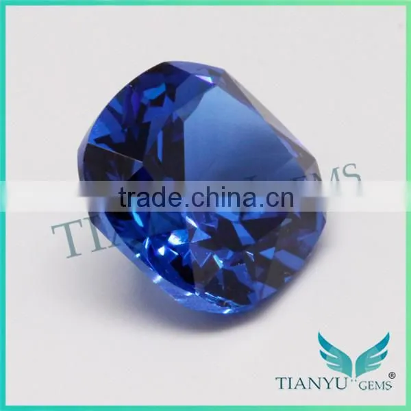 Free Sample Wholesale 12x12mm #112 Synthetic Spinel Blue Gems And Stones photo-3