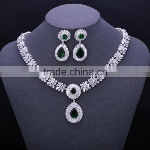 Wholesale Bridal Jewelry Set,shinning White Stone Jewelry Set,christmas Gifts photo-4