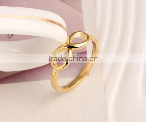 Alloy Plated Girl's Lovely Jewelry Bowknot Rings Gold photo-3
