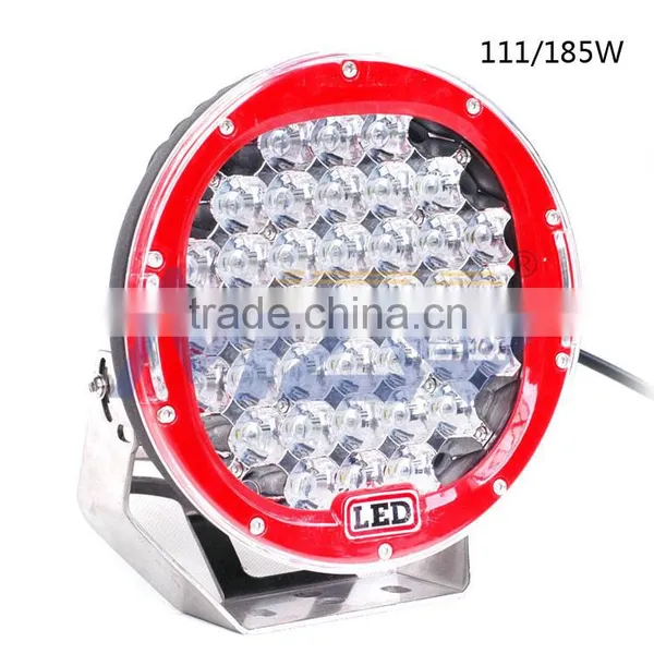 High Power LED Work Light 185W CRE E MZ Driving Lights Die Cast Aluminum Housing Led Offroad Light Bars SUV ATV Car Parts Lamps