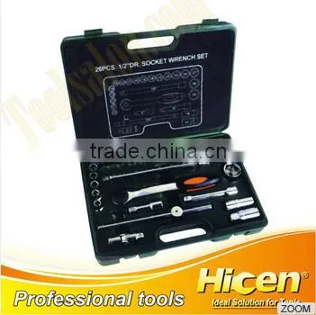 Socket Tool Sets; 26pcs 1/2" dr Socket Set,tool Kits,tool Sets