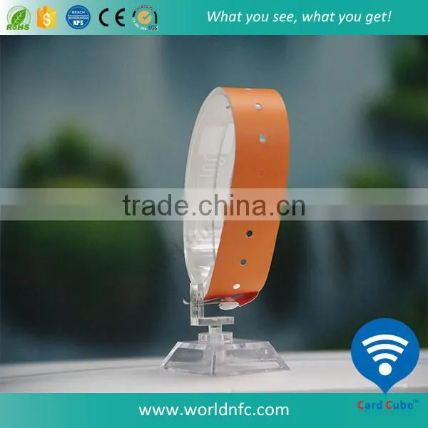Disposable Ntag213 RFID Paper Wrsitband/one Time Use Rfid Bracelet for Access Control photo-3