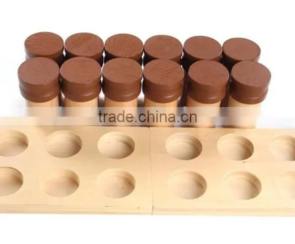 Child Wooden Toys Smell Canister Montessori Teaching Aids photo-3