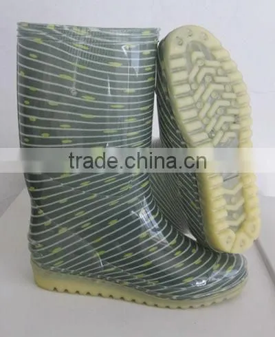 Fanshion Women Rain Boots Pvc Rain Shoes Transparent photo-5