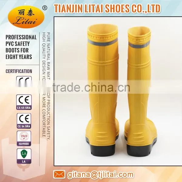 Reflective Stip Safety Boots,pvc Shoes for Oil Field,fire Control Area,colliery Industry photo-4