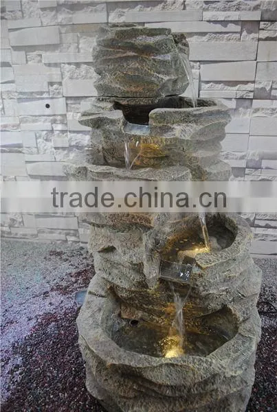 Popular Imitation Stone Garden Resin Outdoor Water Fountain photo-5