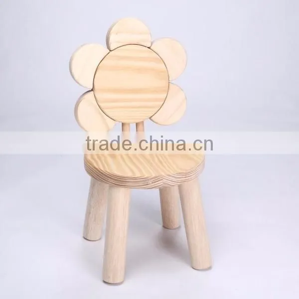 Children Favorite Mini Four Legs Christmas Use Wood Leisure Chair Hot Wholesale photo-3
