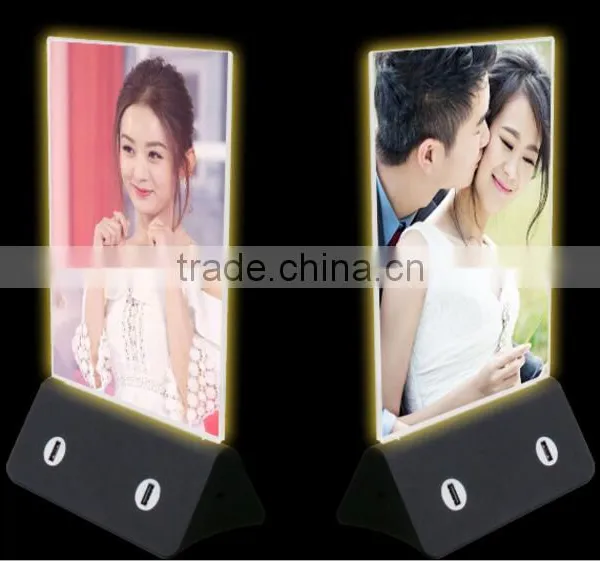 Desktop Private Mode Mobile Power Bank Neon Photo Album Multi-functional Power Bank Factory Direct photo-2