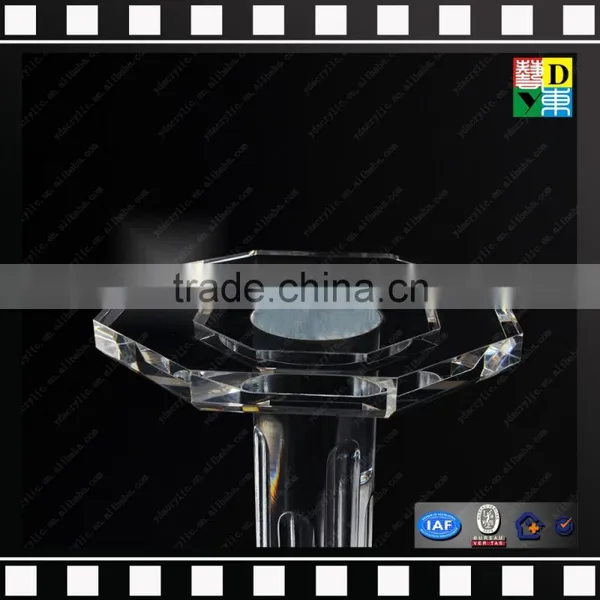 High Transparent Acrylic Flower Table Modern Wholesale PMMA Sied Table Clear Plastic Table Stool From China Manufacturer photo-3