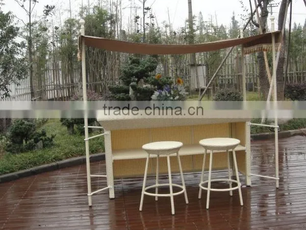 Rattam Patio Bar Furniture With Canopy For Sale photo-4