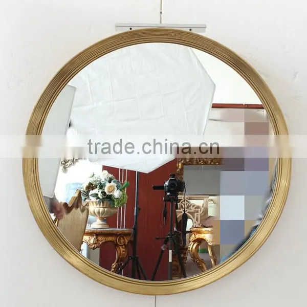 Wall Mounted Mirror In Stainless Steel Frame For Home Decor photo-2