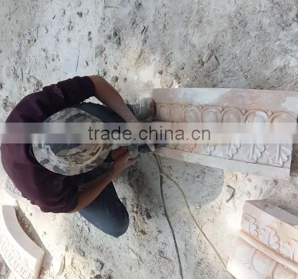 Natural Stone Carved Outdoor Water Fountain With Figure Statue photo-4