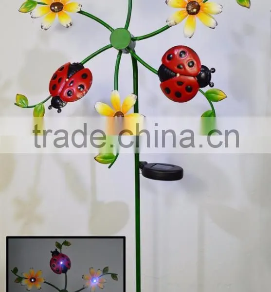 Free Sample Hot Sales Solar Garden Stake for Garden Decoartion Wind Spinner photo-5