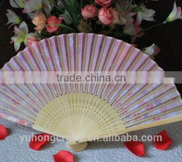2016 Japanese Folding Bamboo Cloth Fan photo-2