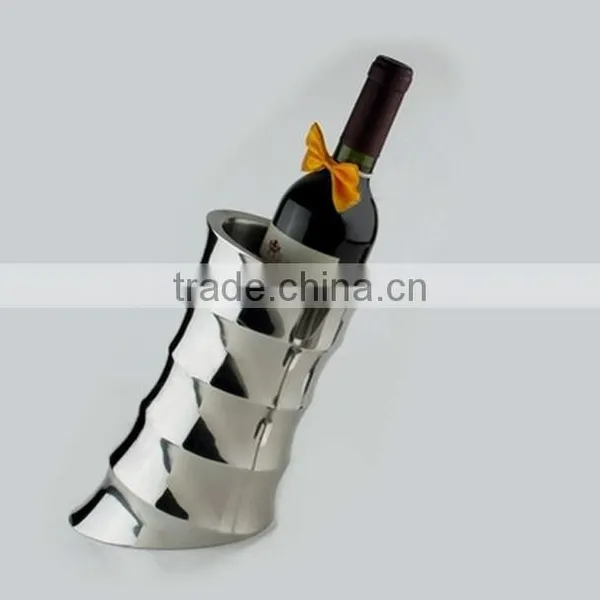 Special Bamboo Shape Champagne Metal Stainless Steel Wine Cooler Champagne Wine Bucket Ice Bucket photo-4