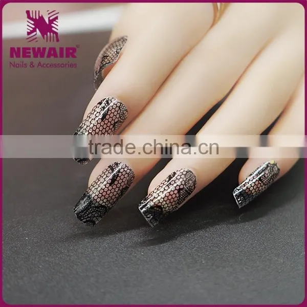 New Air Wholesale 2D Nail Art Stickers Bling Lattice Type Design Nail Warps photo-2