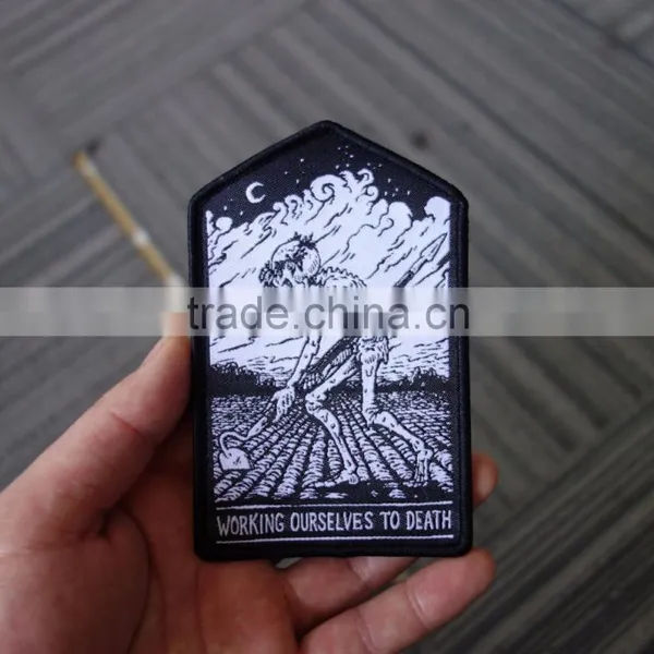 2017 Custom High Quality Clothing Woven Patch Badges photo-3