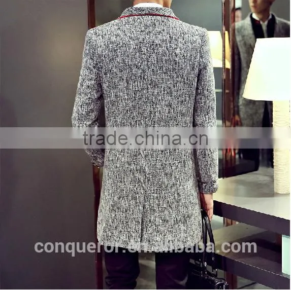 Fashion Wool Autumn Men Overcoat BCL019 photo-2