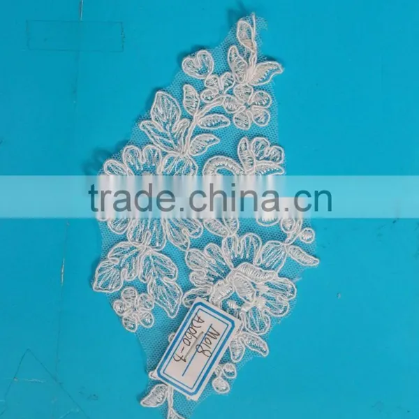 Sewing Apparel Flower Patches Garmentsfor Wedding Dress With Sequins Embroidered Clothing Accessories Diy Sew On Trim