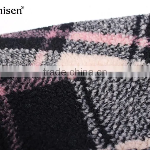 Happy New Year Wholesale Cheap Fleece Sports Plaids Man Coat photo-6