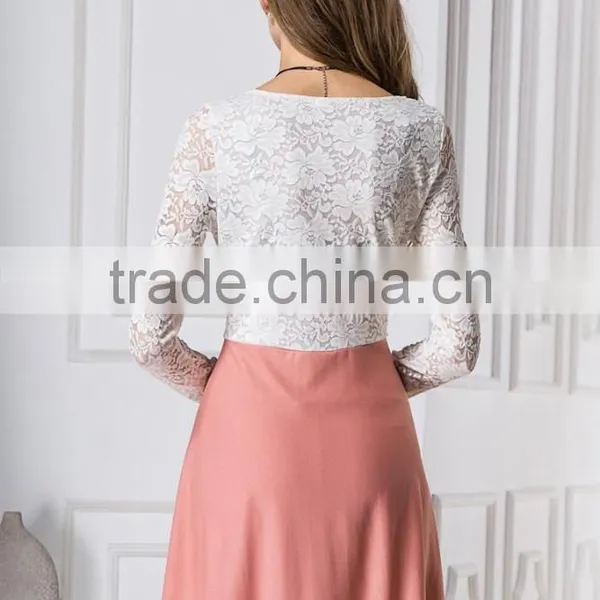 Latest Hot Sell Casual Fashion Mature Lace Style Clothing Wholesale Ladies Women Fashion Dresses photo-5