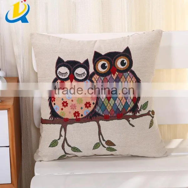 Wholesale Fancy Owl Design Pillow Covers Cute Pillow Cover photo-2