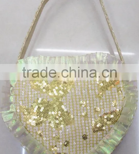 Fashion Lace Quilt Hearted BOW Flower Little Girl Bag photo-3