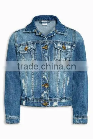China Factory Kids Denim Jacket for Girls photo-2